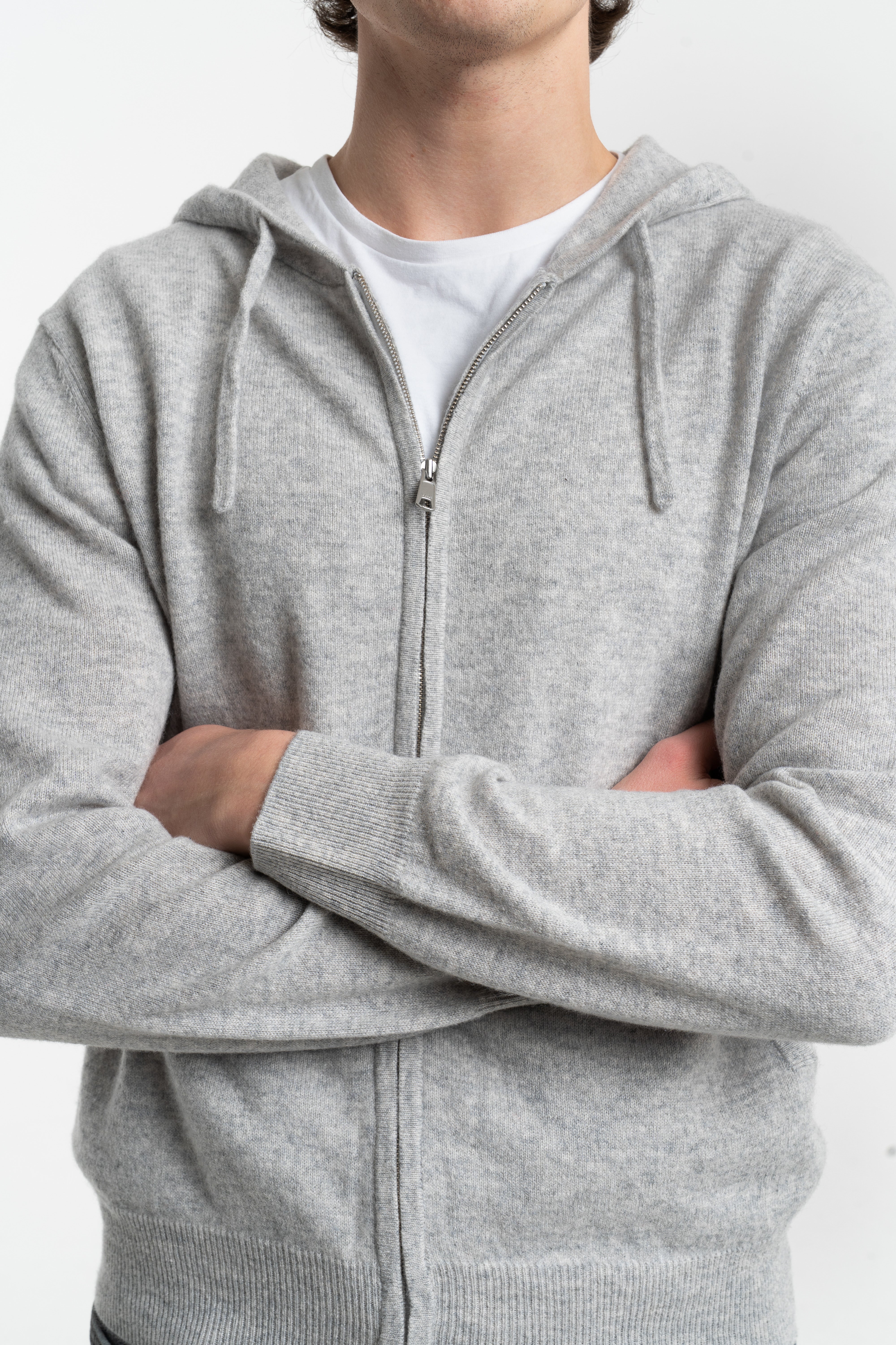 Men's Zip Hoodie Grey