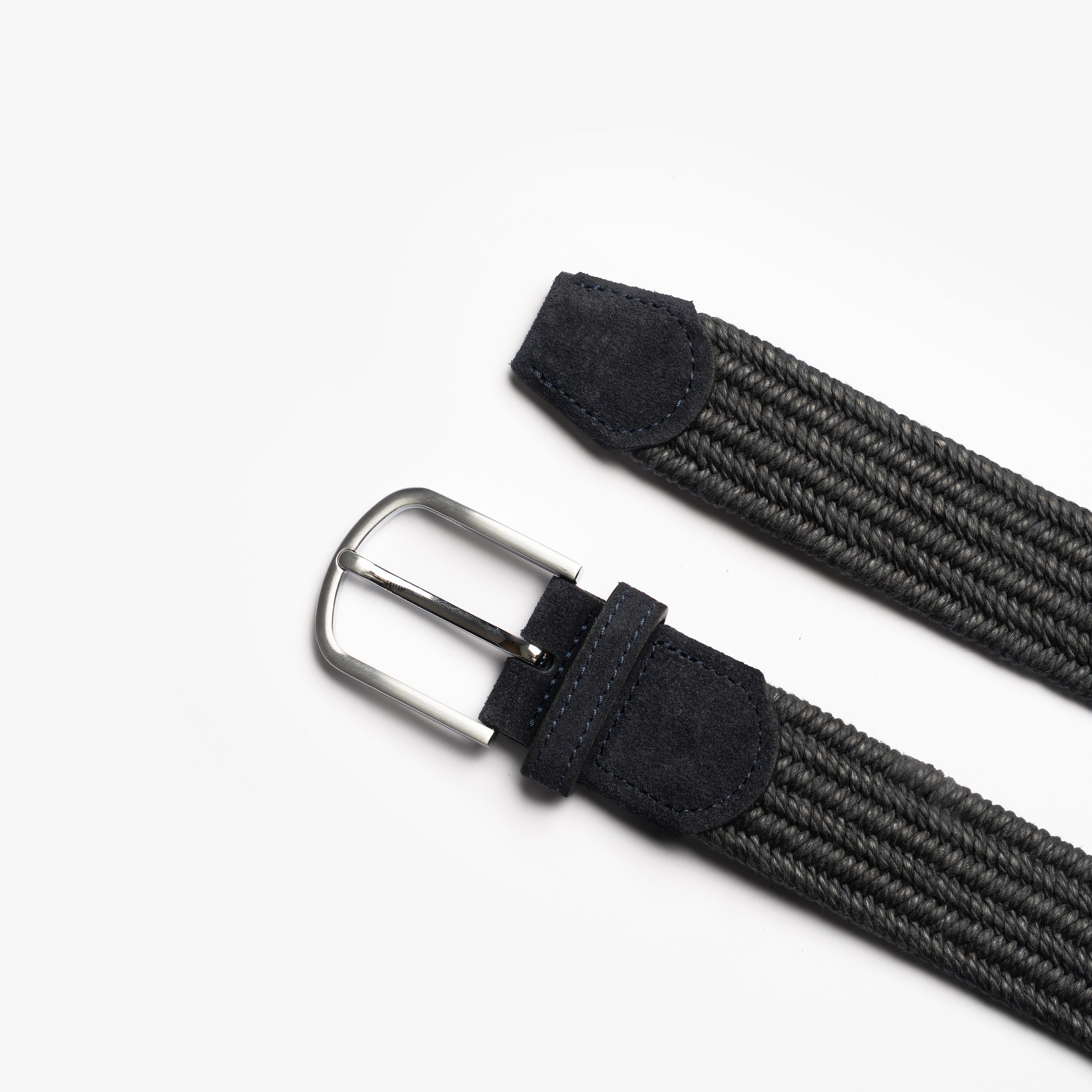 Marinblått flätat golfbälte från OneWear