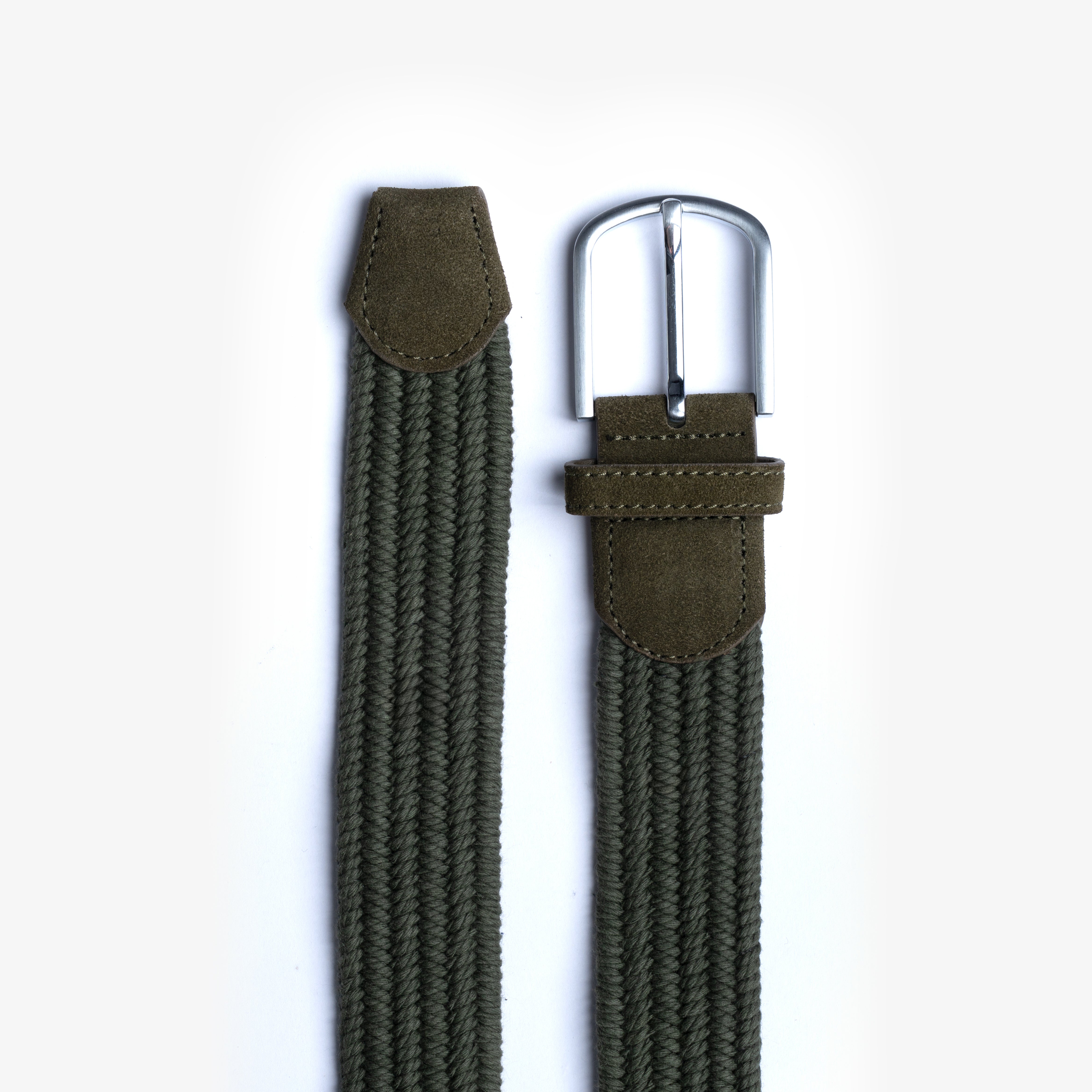 Dark Green Braided Belt