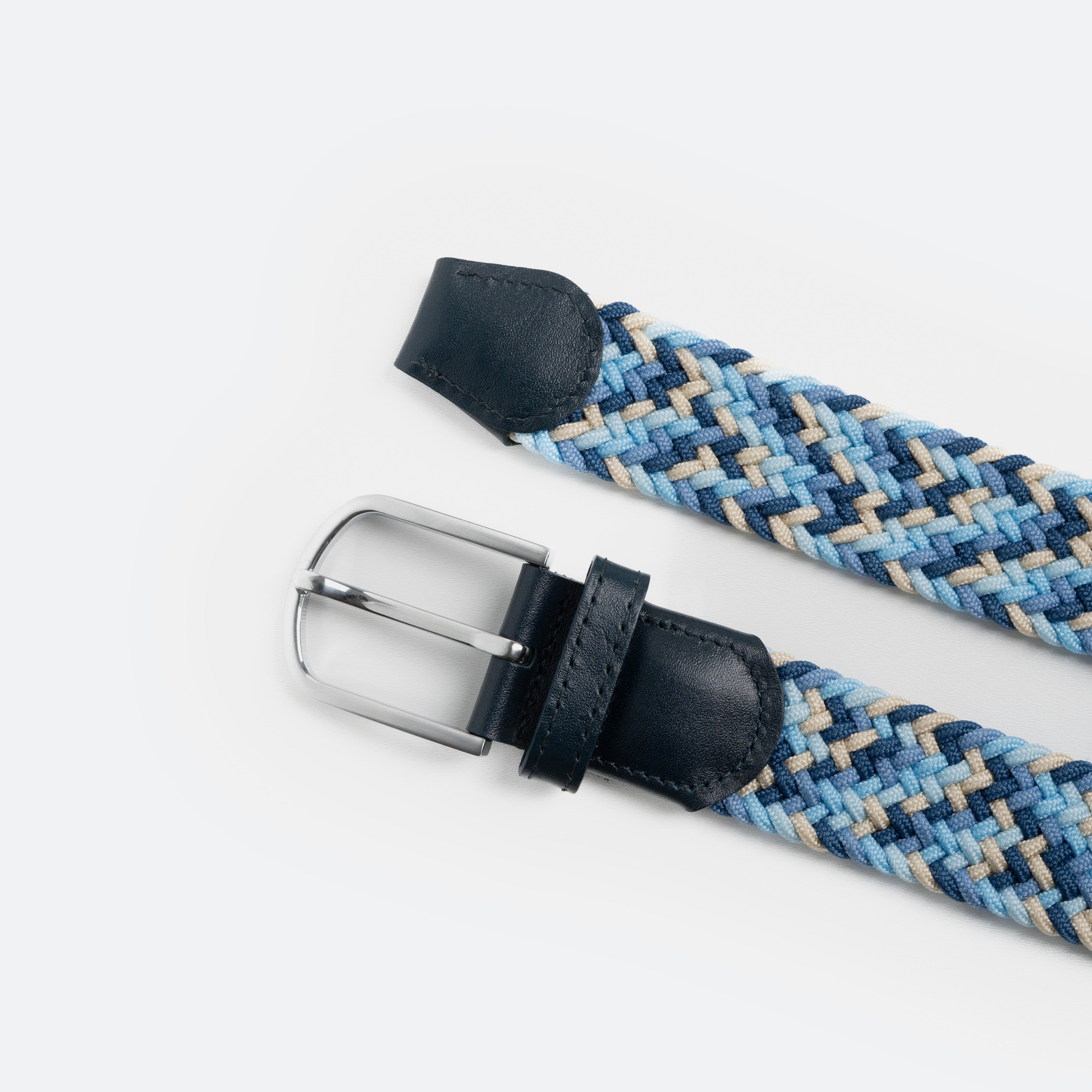 Light Blue Braided Belt