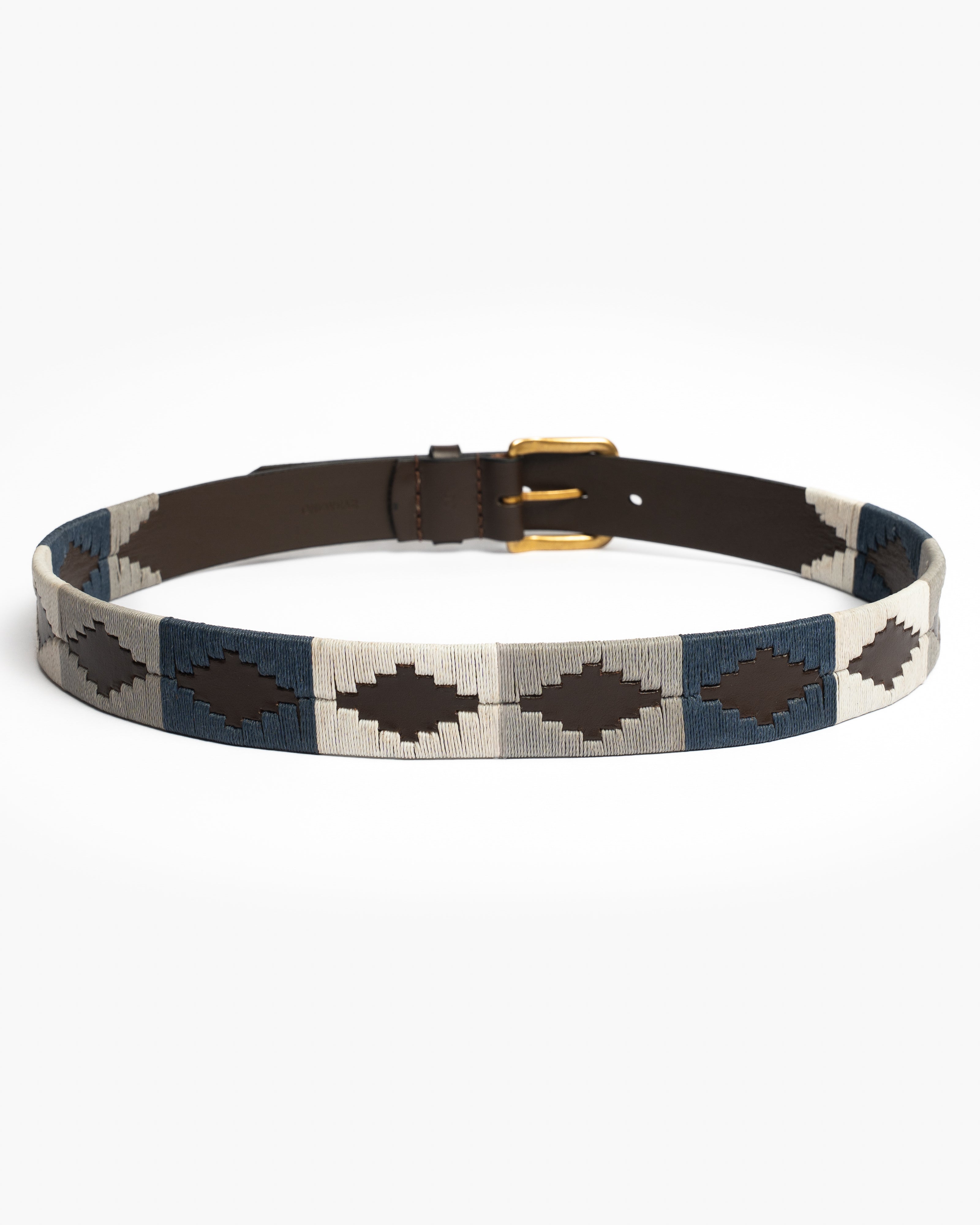 Navy & Grey Polo Belt