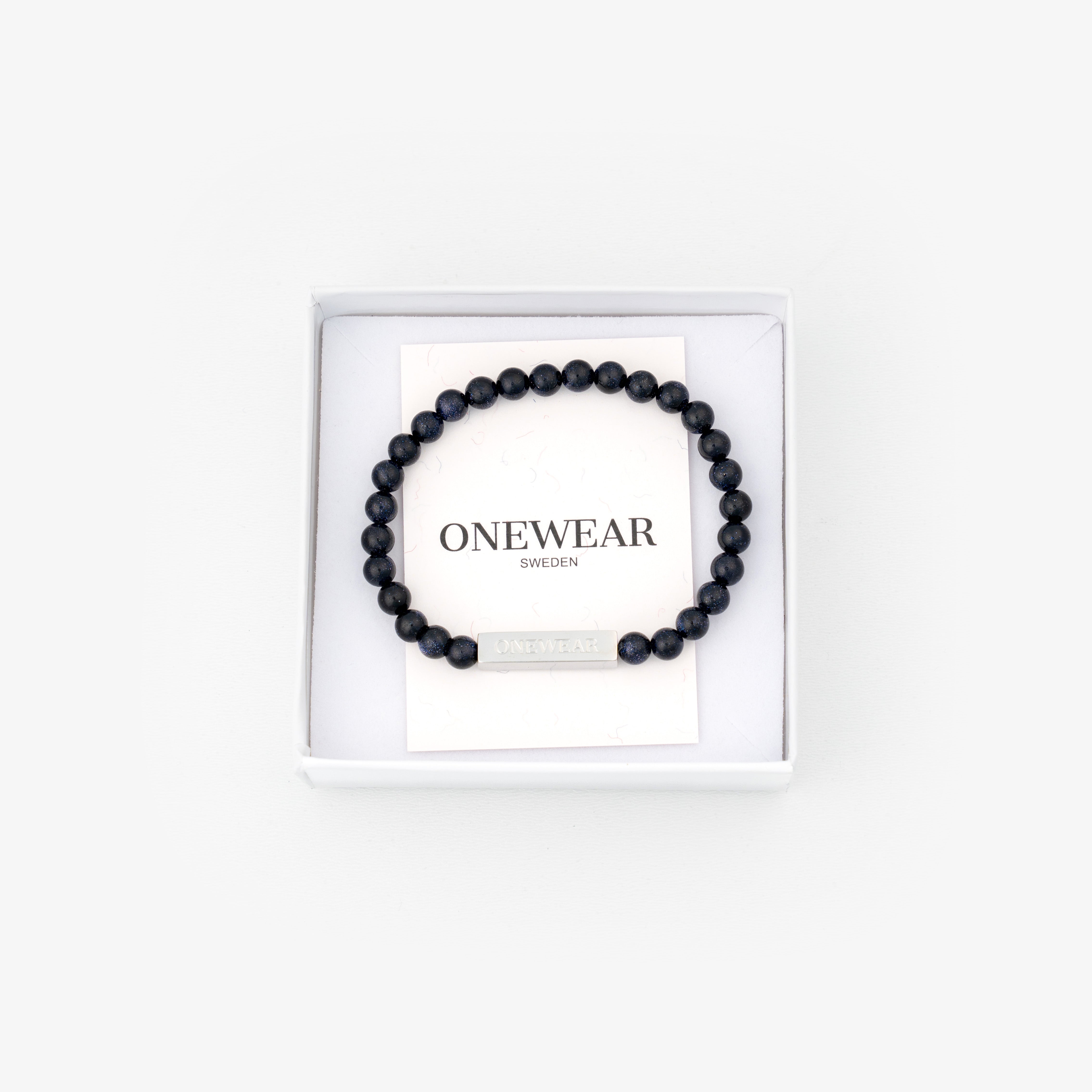 Navy Beaded Bracelet