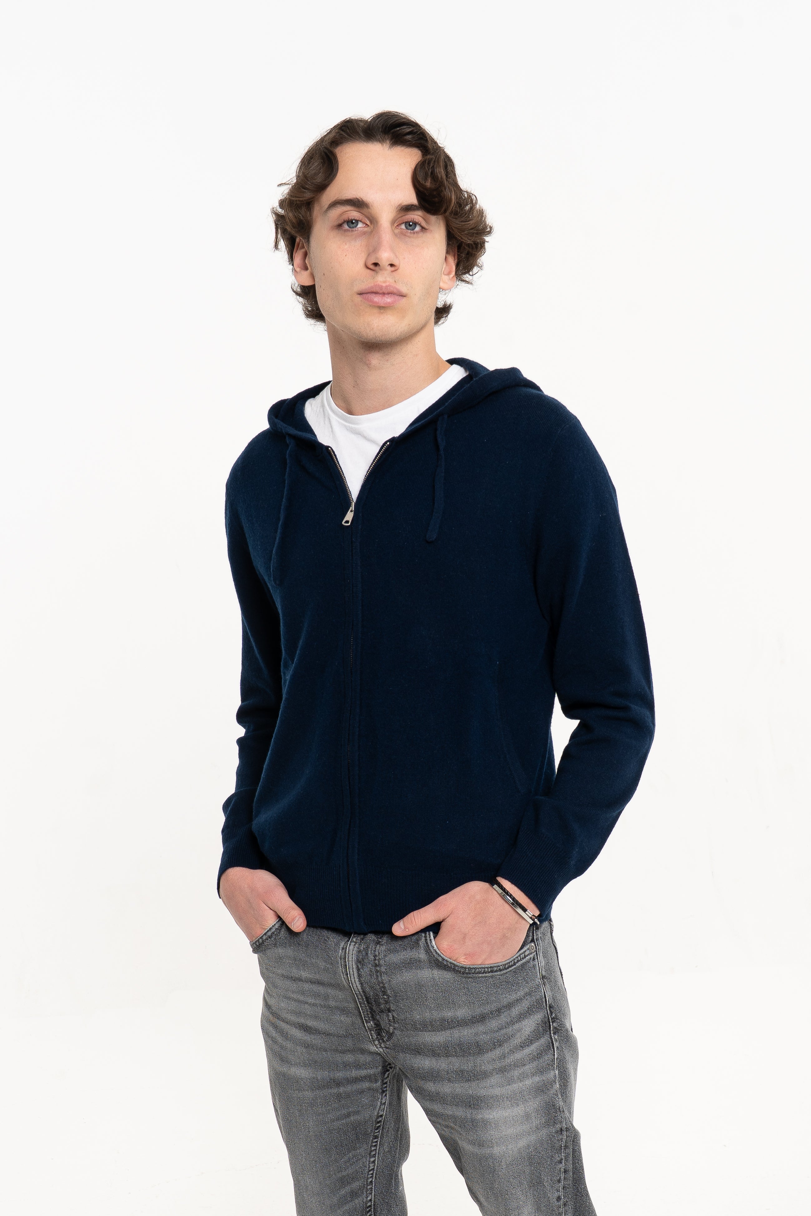 Men's Zip Hoodie Navy