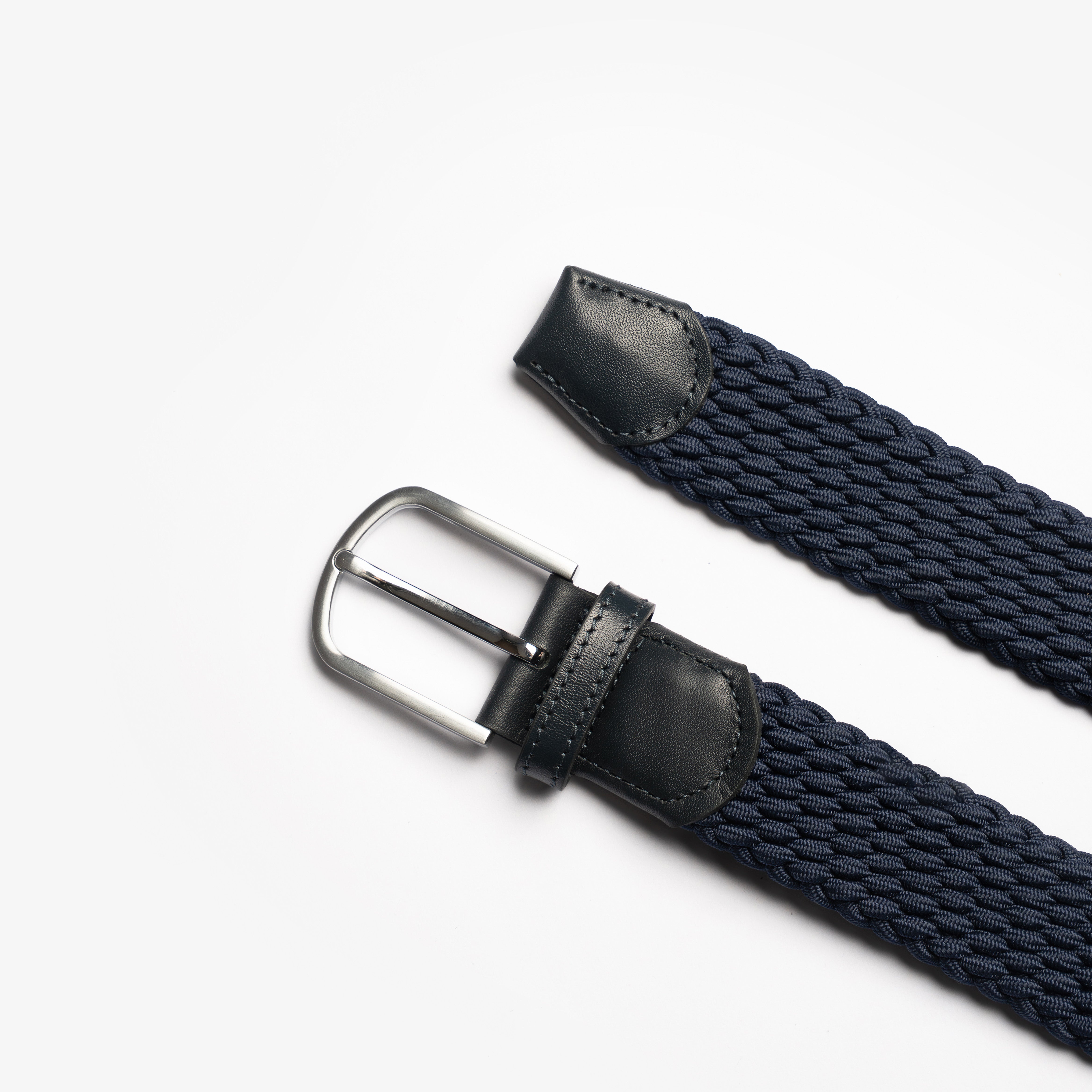 Marinblått flätat bälte från OneWear