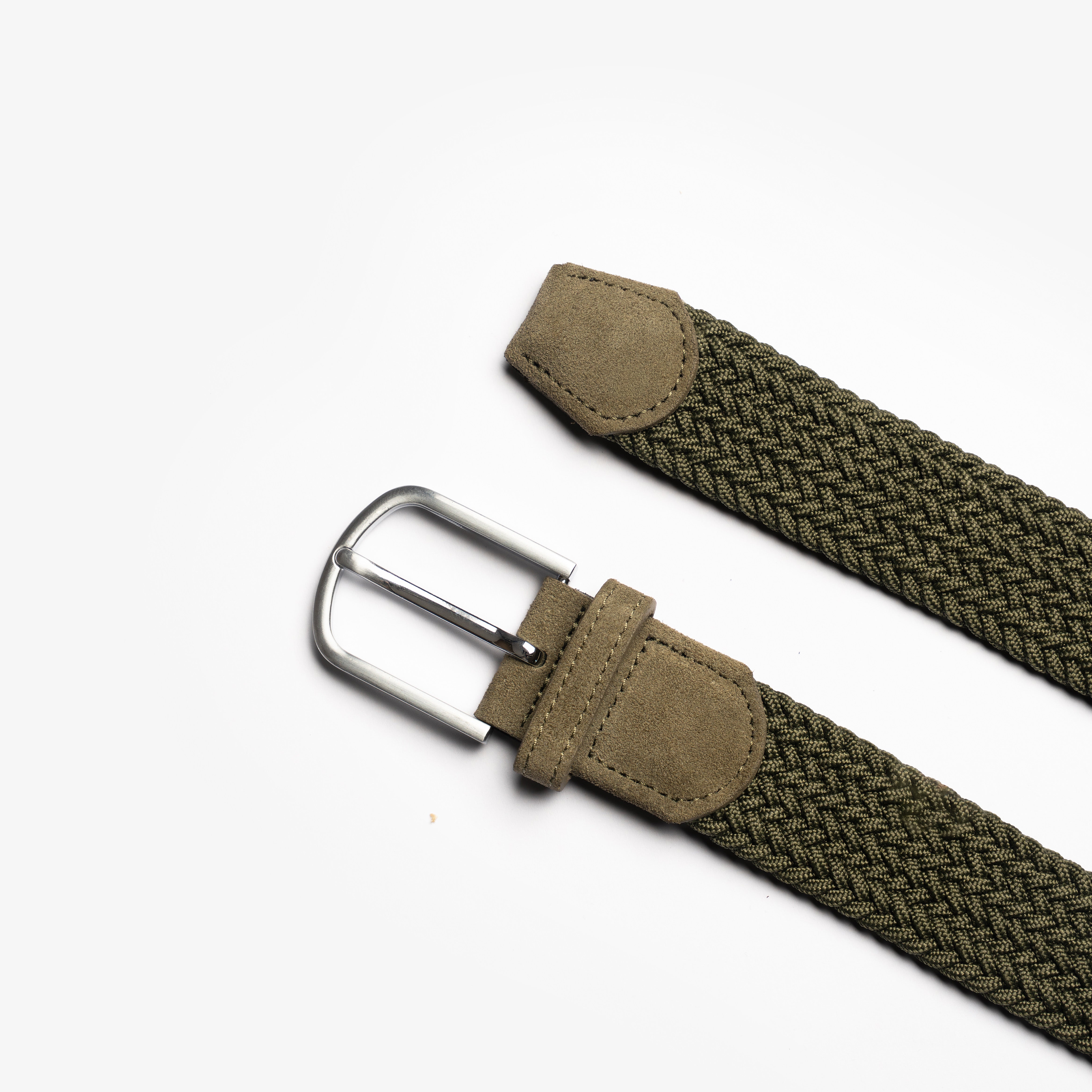 Olivgrönt flätat golfbälte från OneWear